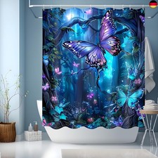 Duschvorhang Blau,Duschvorhang