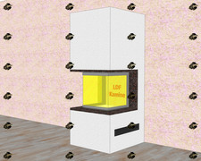 ✅ Kaminbausatz Nr. 1461 Ofen Kamin Panorama 7,5KW EXKLUSIV by LDF-Kamine VHB