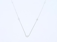 Top Preis Collier Kette 1,00 ct. Brillanten 750 Weiss Gold Wert: 3.900,- EUR neu