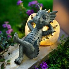 Drache "Amadu" auf LED-Stein LED Deko Dekoration Geschenk Wohnungsdeko Licht