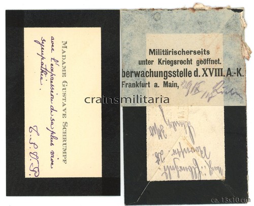 Orig brief mit zensurstempel - mit,