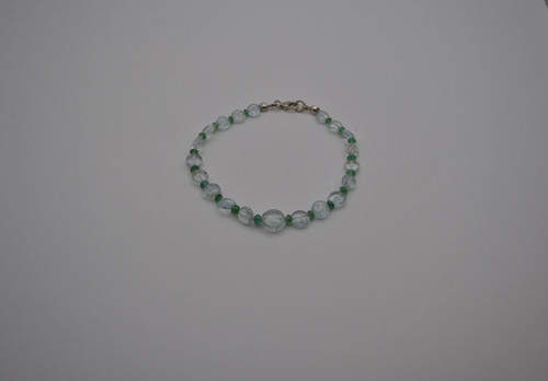 Aquamarin armband mit smaragd - armband,