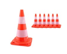 6x Verkehrs-Wanrkegel Flexibel