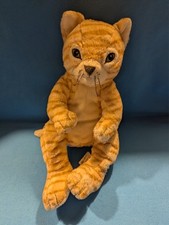 IKEA KATZE GOSIG KATT STOFFTIER 30 CM KUSCHELTIER GINGER STRIPE TABBY