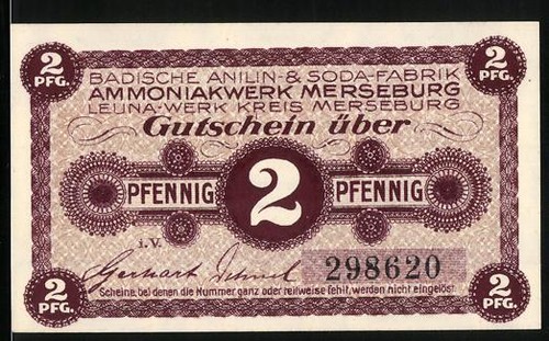 Notgeld merseburg pfennig - merseburg,,