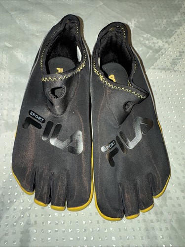 Fila skele toes black yellow - fila, skele-toes