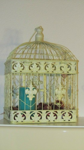 Shabby chic deko vogelkäfig - shabby,