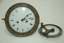 C32) Biedermeier Uhrwerk mit Spiralgong für Wiener Tischuhr Herrenuhr um 1830