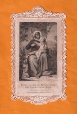 Spitzenbild Hl. Joseph mit Jesukind