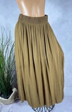 neu crinkle Alinie langer Rock