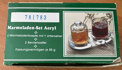 Marmeladen set acrylglas - marmeladen,