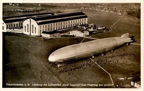 Zeppelin graf in - ak,