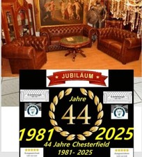 Chesterfield Classik  Leder Garnitur Antik grün 3+2+1 Sofort Lieferung