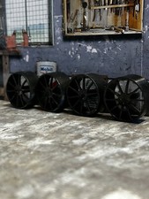 19“ Modellbau Felgen 1:18 Tuning Felgensatz ASA TEC GT7 Diorama