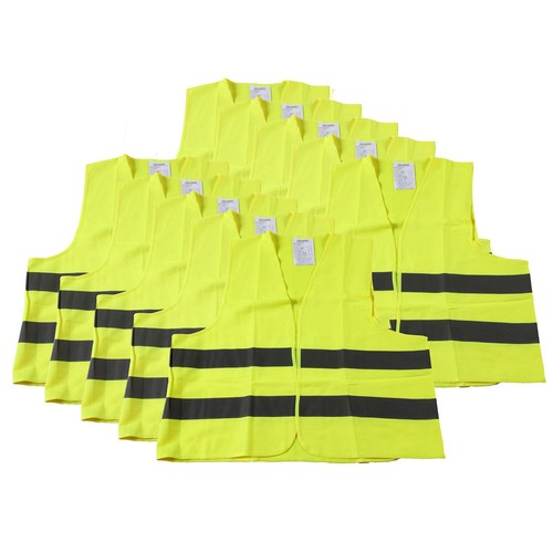 10x warnweste warnschutzweste - 10x,
