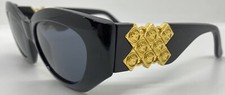Gianni Versace Sonnenbrille VTG schwarz Medusa MOD.420/D FARBE 852 Super Zustand