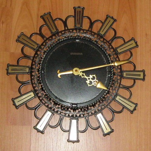Dugena uhr wanduhr gusseisen - ,