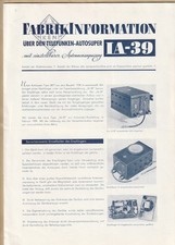 Auto Radio Prospekt Telefunken