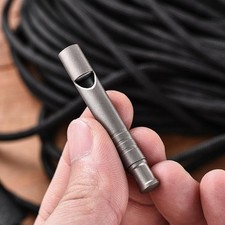 Notfallpfeife Signalpfeife Trainingspfeife Titan-Legierung 120db Anhänger laut