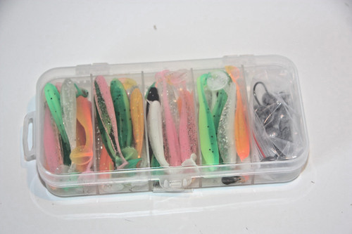 Gummifisch jigköpfe set - gummifisch,