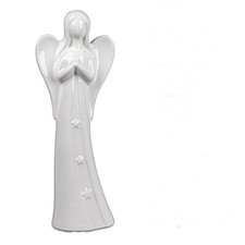 Deko-Engel Keramik weiß