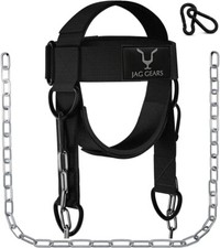 Nackentrainer, Nackentraining 7 mm Neopren gepolsterter Gurt 110 cm Stahlkette