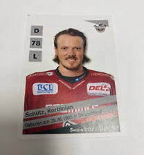 Korbinian Schütz #136 Sticker DEL2 Eisbären Regensburg Saison 23/24