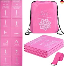 Faltbare Yogamatte für Frauen, rutschfeste Übungsmatte für Home Gym, Reise Yoga 