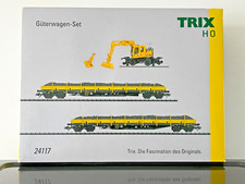Trix 24117 H0 - 2 Flachwagen + Bagger - On Rail GmbH - NEU (AS-5623)
