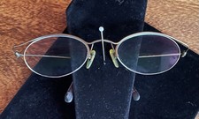 Brillengestell Damen randlos braun metallic￼