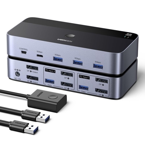 Displayport kvm switch 2 - 2, pc