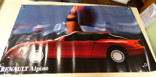Altes garagenplakat renault - altes,