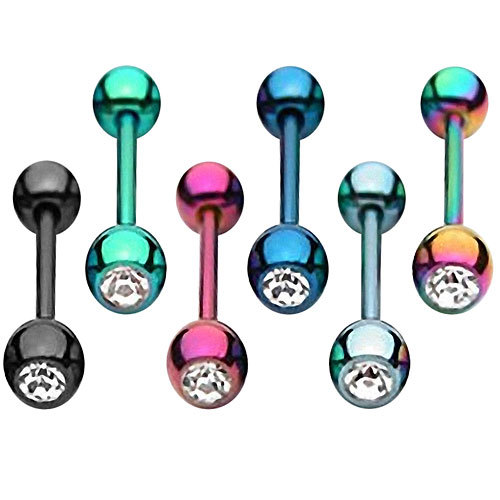 Zungenpiercing hantel color - hantel,