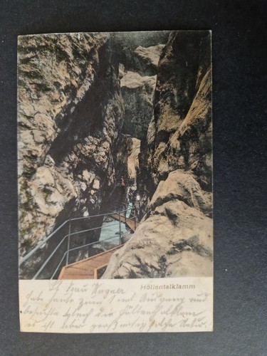 Litho höllentalklamm 1905 - litho, ak