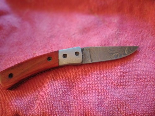 Taschen klappmesser aus - , damast