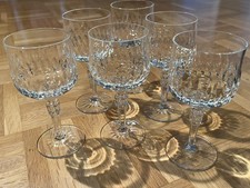 6 Eisch "Bolero" Weingläser, Weißwein, Keilschliff, 60er Jahre