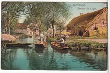 AK Spreewald Strasse in Leipe