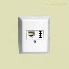 Rutenbeck DSL ISDN TAE Kombidose Dose Aufputz AP weiss Netzwerk Telefon weiß