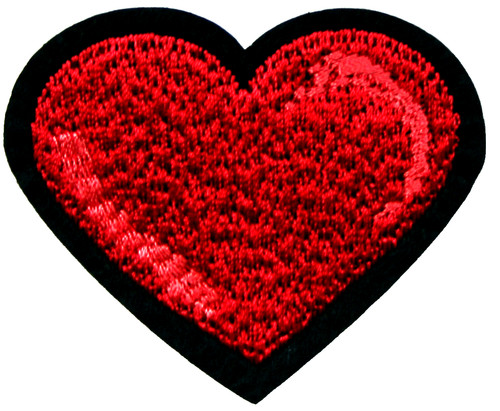 Rotes herz patch liebe - herz,