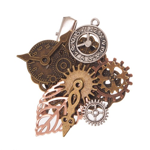 Steampunk getriebe brosche - getriebe, 1
