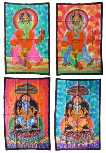 Ganesh batiktuch wandbehang - ganesh,
