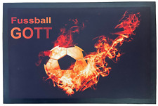 Fußmatte Schmutzfangmatte rutschfest Fußballgott Fußball F042