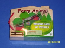 Fühlbuch aus Holz Tiere - Holzbuch mit Fühlelementen