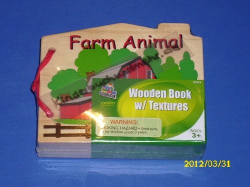 Fühlbuch aus holz tiere - holz,