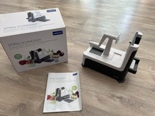 LURCH Spiralschneider mit drei Messereinsätzen steingrau/weiß