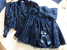 Festlicher Blazer/Rock+Corsage schwarz mit Glitzer von Orsay