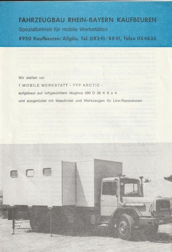 Lkw spezial prospekt magirus - lkw,