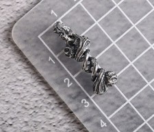 QXX Anhänger Spirale aus Knochen 925 Sterlingsilber