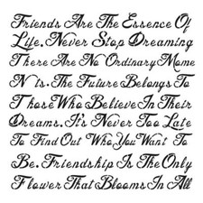 1 Laser Schablone Schrift Text