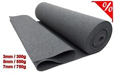 Filz Stabilisierter Grau Filzstoff 50x150cm Stark 3,0mm 5,0mm 7,00mm meterware